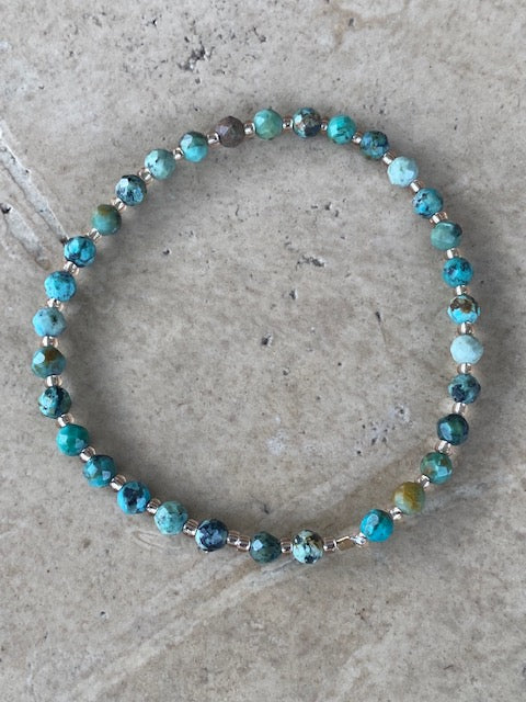 Bracelet et turquoise africaine